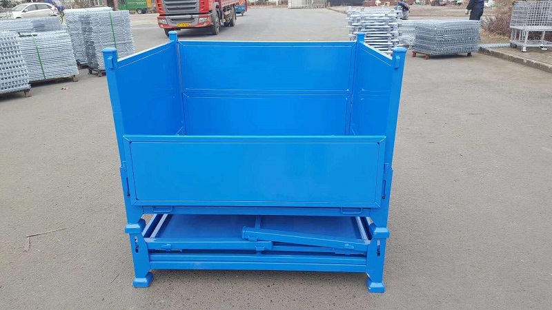 金属周转箱在企业仓储的应用